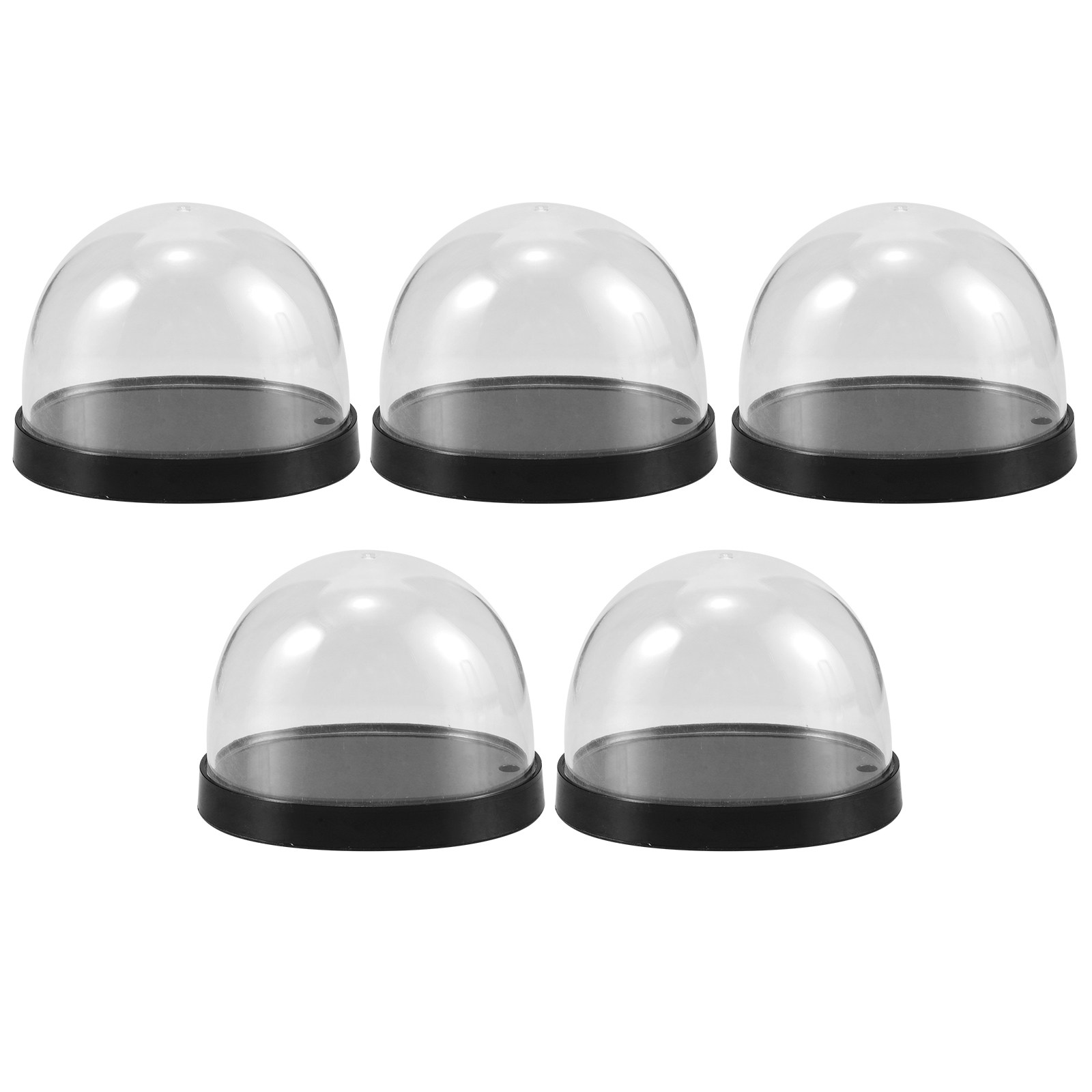 5Sets Transparent Plastic Cloc - Plastic Dome Clear ulasan dan harga