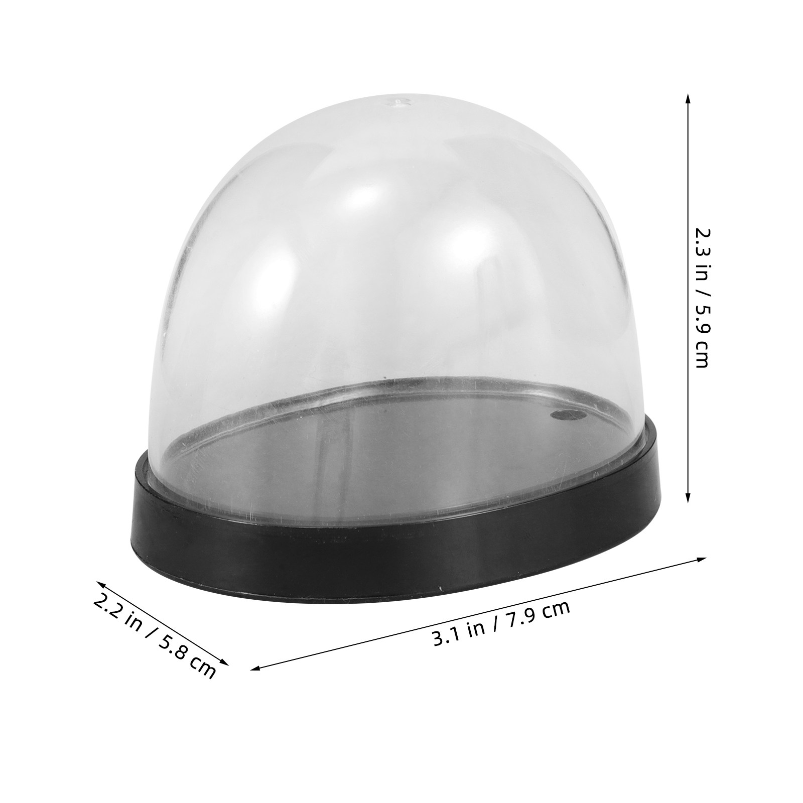 5Sets Transparent Plastic Cloc - Plastic Dome Clear ulasan dan harga