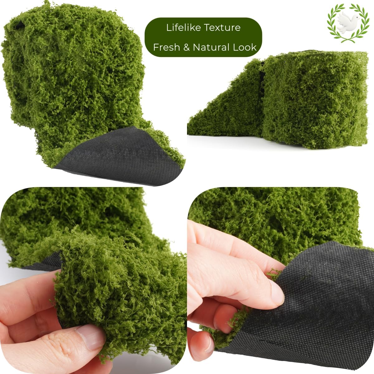 Artificial Moss Table Runner D - Sphagnum Moss Dry ulasan dan harga