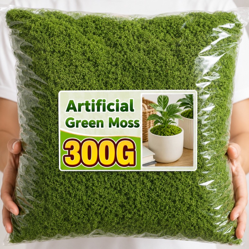 Artificial Green Moss Fake Mos - Sphagnum Moss Dry ulasan dan harga