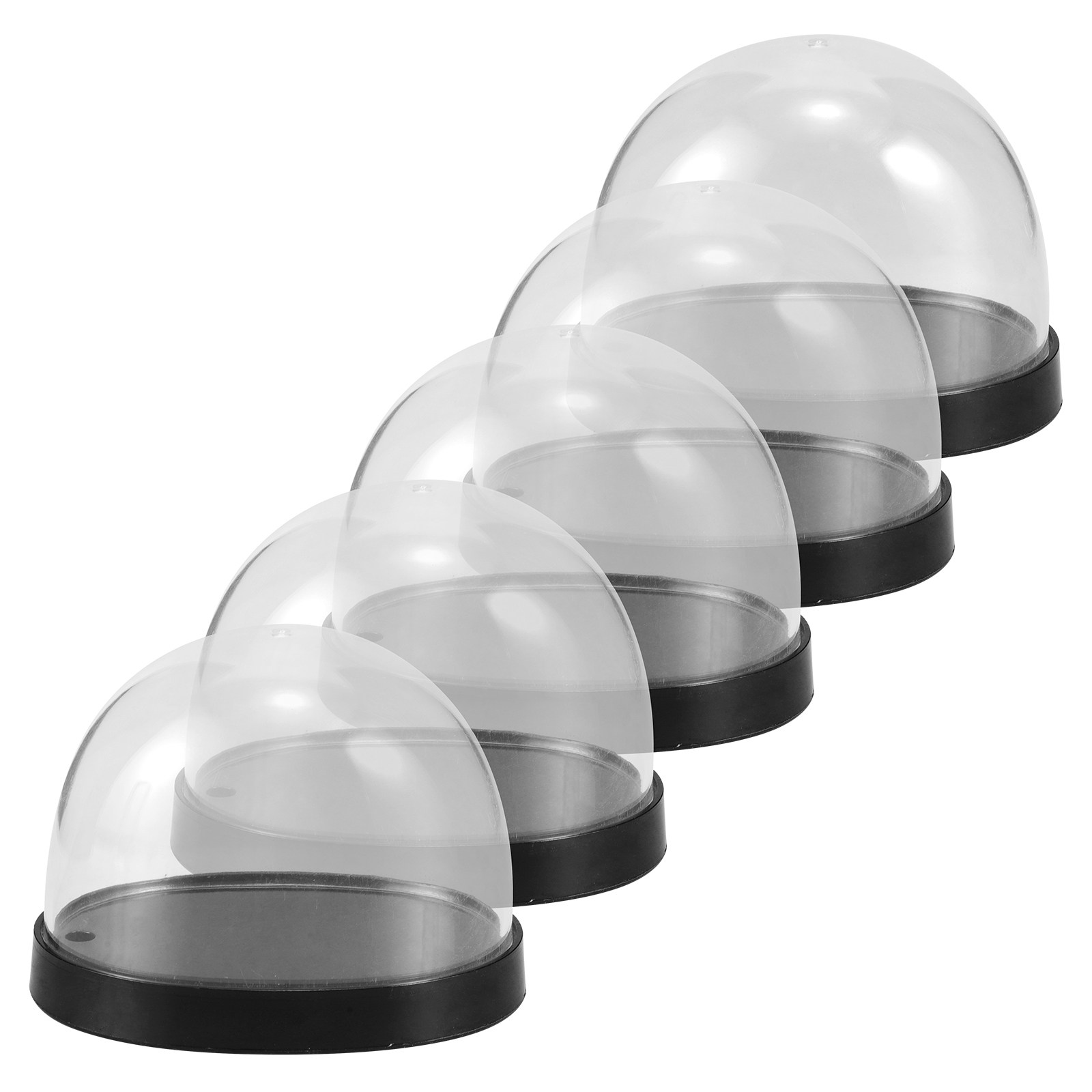 5Sets Glass Cloche Dome Clear  - Plastic Dome Clear ulasan dan harga