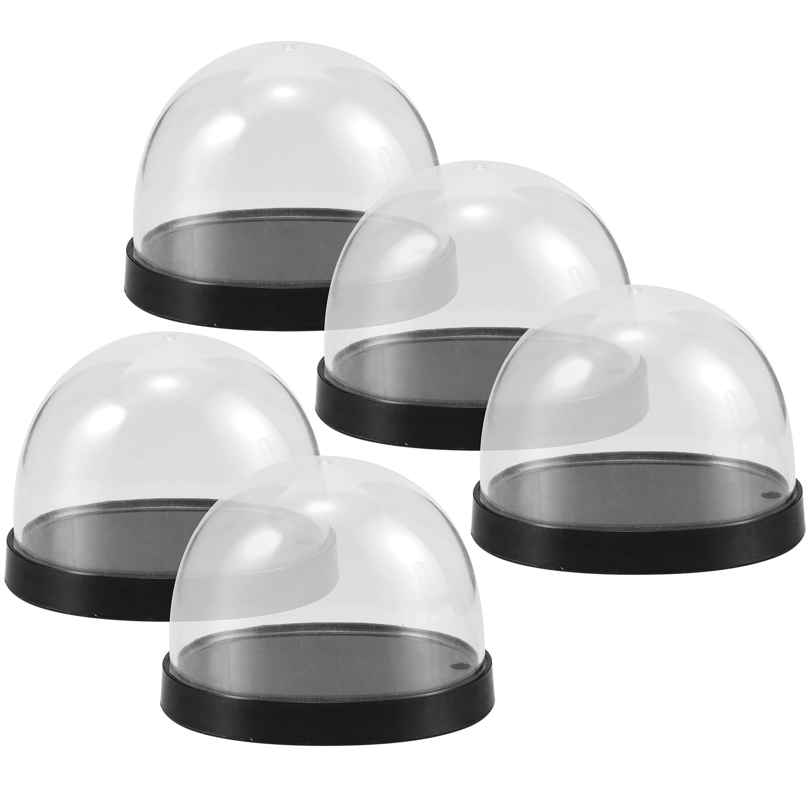 5Sets Glass Cloche Dome Clear  - Plastic Dome Clear ulasan dan harga