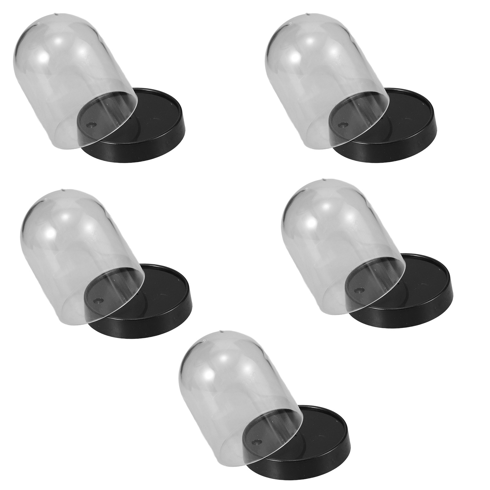 5Sets Clear Plastic Cloche Dom - Plastic Dome Clear ulasan dan harga