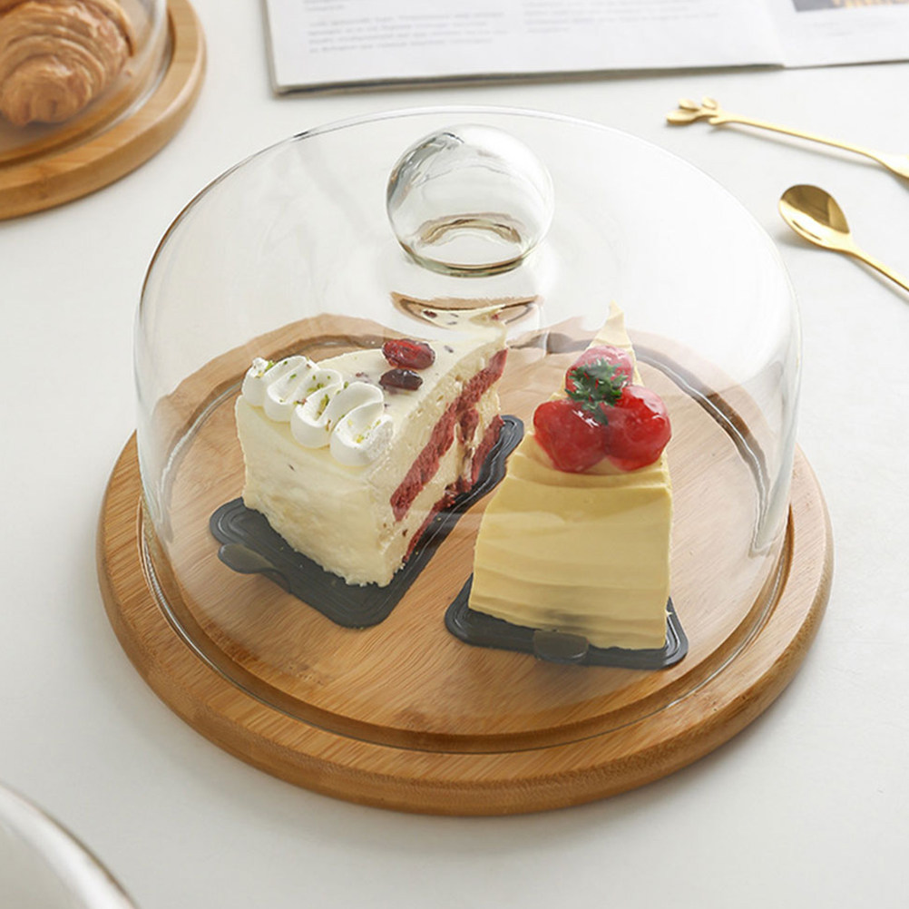 18Cm Glass Cake Dome Cover Cle - Plastic Dome Clear ulasan dan harga